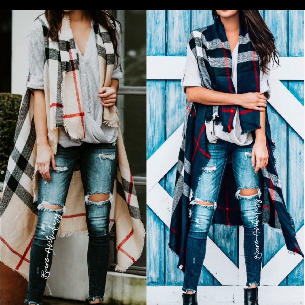 Plaid vest